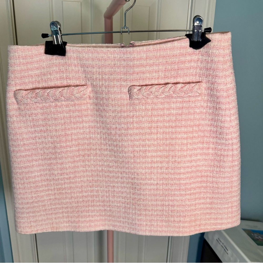 Veronica Beard Soft Pink Mini Skirt